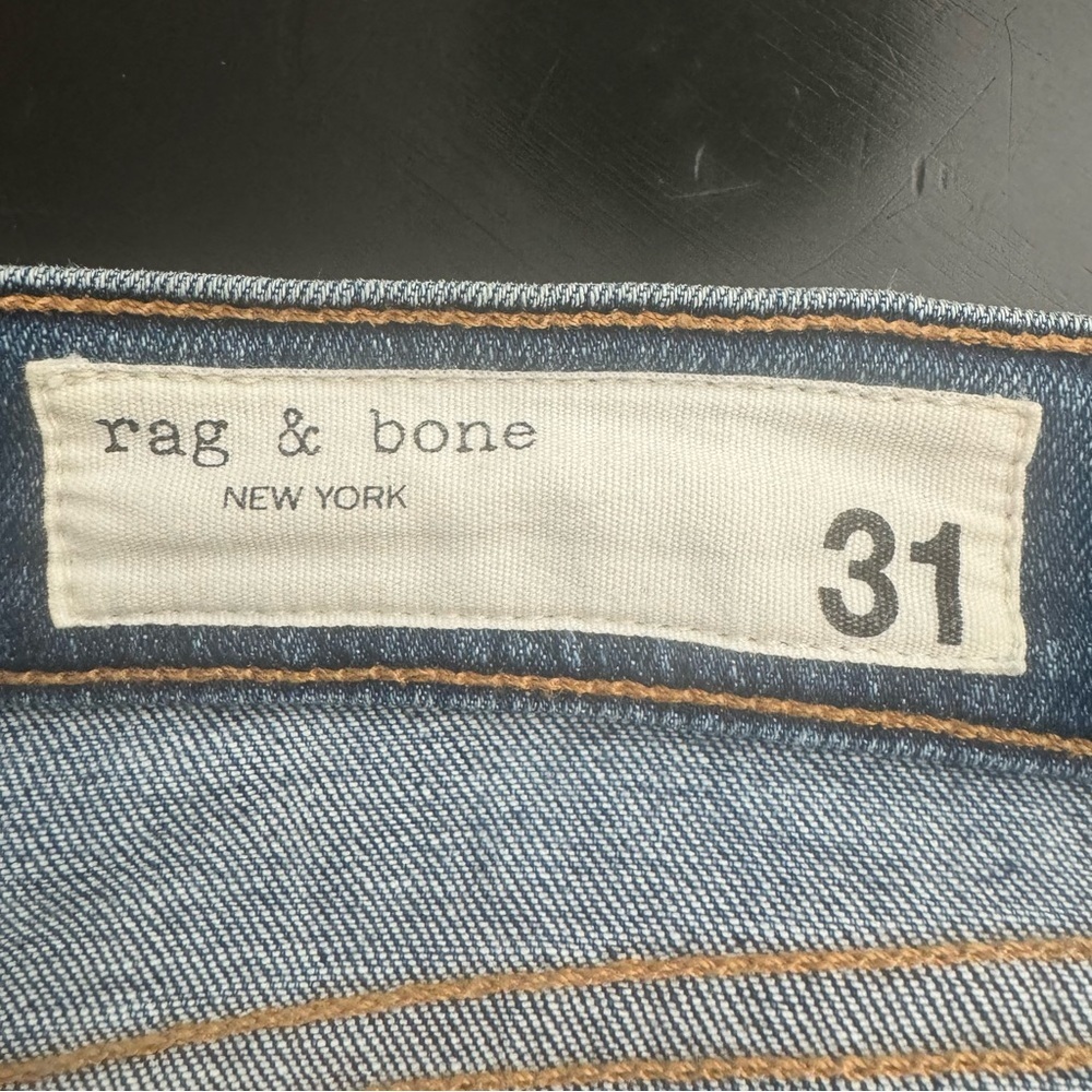 RAG & BONE High Rise Skinny Jeans El Cut Hem With Original Tags Size 31 - Picture 3 of 16